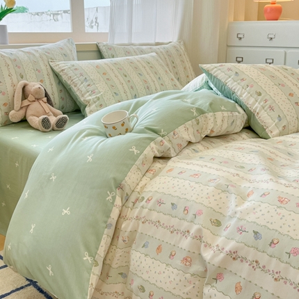 呗旺鹿 2024新款全棉13372学生季三件套四件套 潘多拉