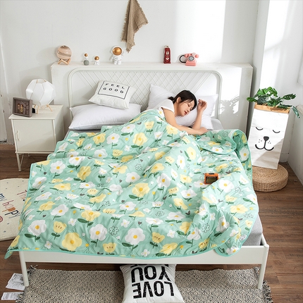 91家纺网 家纺一手货源 找家纺 （总）2025新款亲肤芦荟棉夏被空调被夏凉被