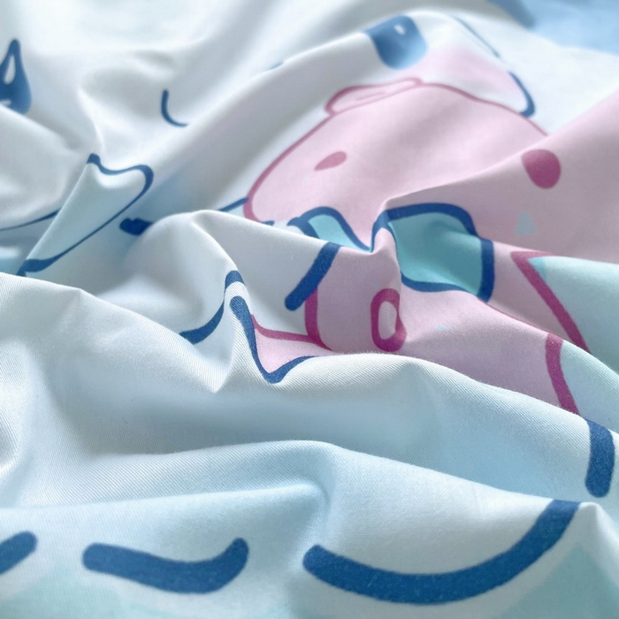 91家纺网 家纺一手货源 找家纺 蘭菲家纺 2024新款全棉幼儿园三件套 棉花糖