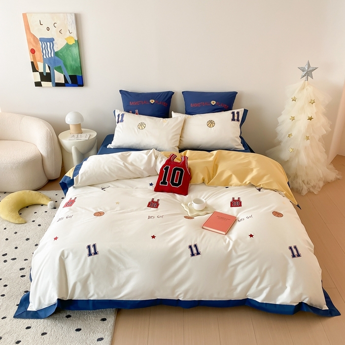 91家纺网 家纺一手货源 找家纺 （总）星野 2024秋冬新款棉四件套第一波--大灌篮