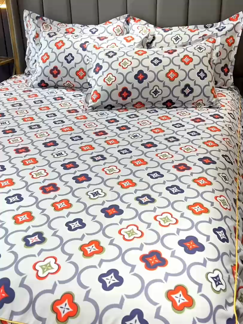 91家纺网 家纺一手货源 找家纺 小雨家纺 2026新款芦荟棉单被套 初夏灰