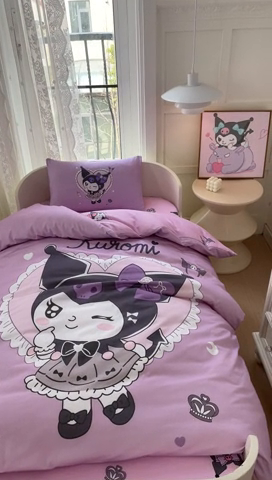 91家纺网 家纺一手货源 找家纺 蘭菲家纺 2024新款全棉幼儿园三件套 奶油巴库