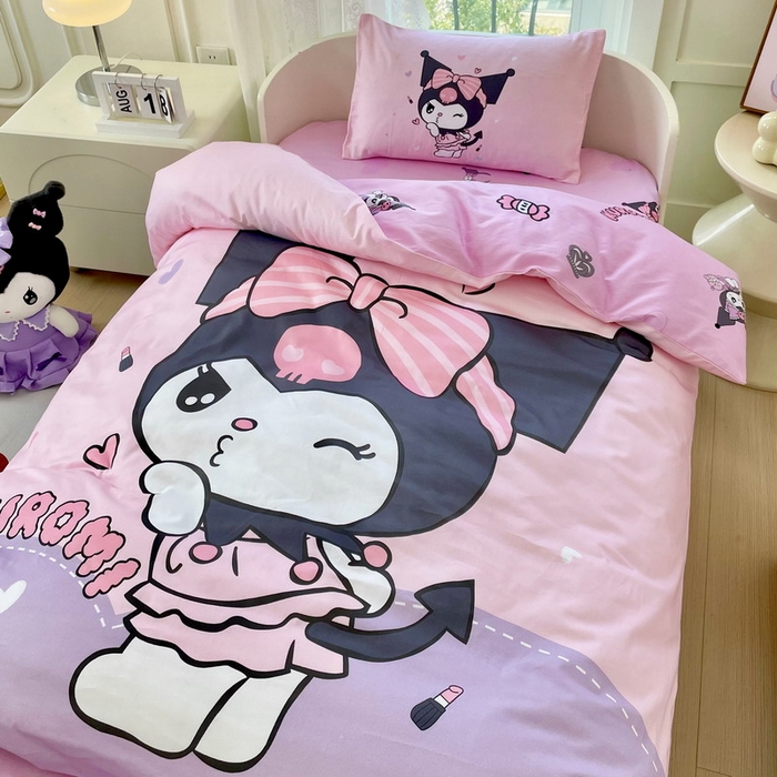 91家纺网 家纺一手货源 找家纺 蘭菲家纺 2024新款全棉幼儿园三件套 公主酱小库