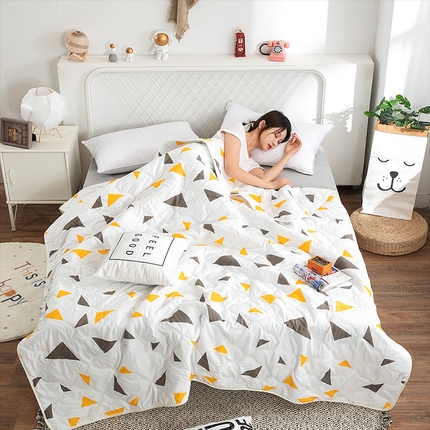 91家纺网 家纺一手货源 找家纺 （总）2025新款亲肤芦荟棉夏被空调被夏凉被