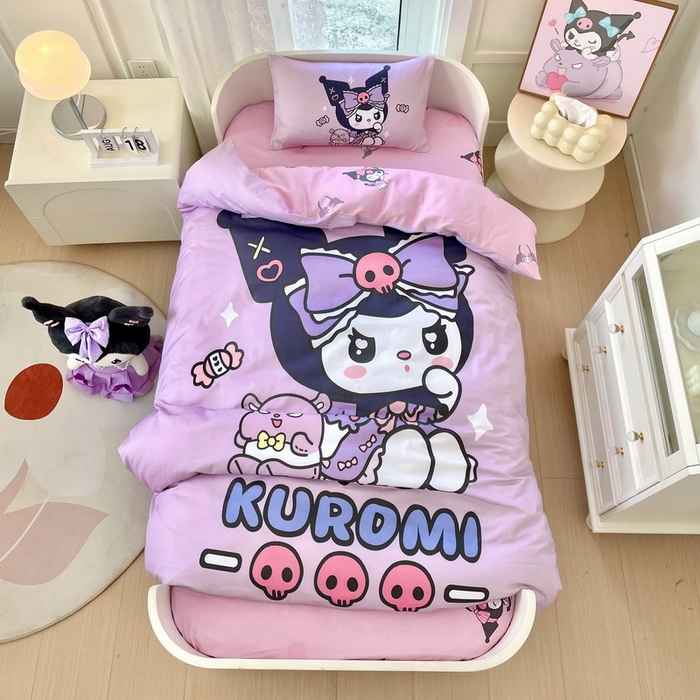 91家纺网 家纺一手货源 找家纺 蘭菲家纺 2024新款全棉幼儿园三件套 小库日记