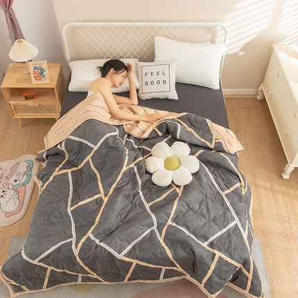 91家纺网 家纺一手货源 找家纺 （总）2025新款亲肤芦荟棉夏被空调被夏凉被