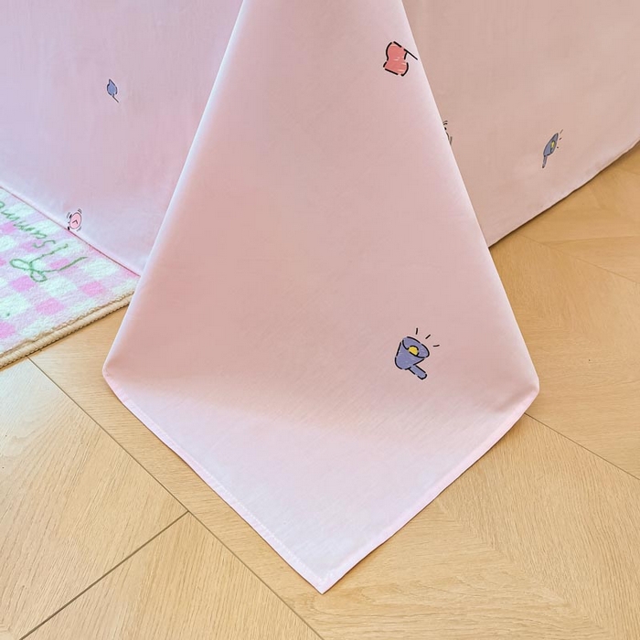 91家纺网 家纺一手货源 找家纺 晨希家居 2024新款全棉卡通活性印花四件套快乐狗