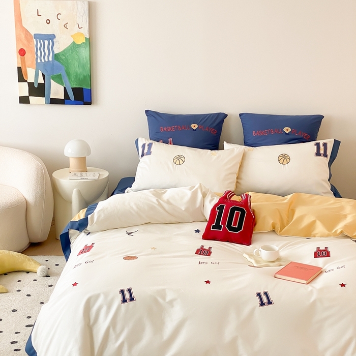 91家纺网 家纺一手货源 找家纺 （总）星野 2024秋冬新款棉四件套第一波--大灌篮