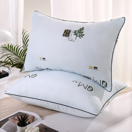 91家纺网 家纺一手货源 找家纺 （总）佳尚枕芯  2025新款艾草驱蚊枕芯枕头防菌直播热款艾草枕头护颈椎助睡眠抗菌纤维单人双人枕芯