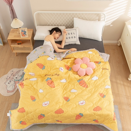 91家纺网 家纺一手货源 找家纺 （总）2025新款亲肤芦荟棉夏被空调被夏凉被