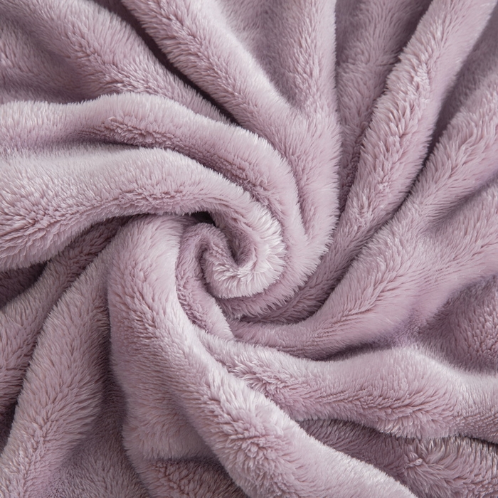91家纺网 家纺一手货源 找家纺 卉晨家纺 2024新款牛奶绒兔毛绒空调毯午睡毯泡泡毛毯 霞光紫