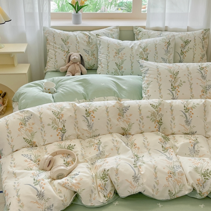 91家纺网 家纺一手货源 找家纺 呗旺鹿 2024新款全棉13372学生季三件套四件套 佰草集