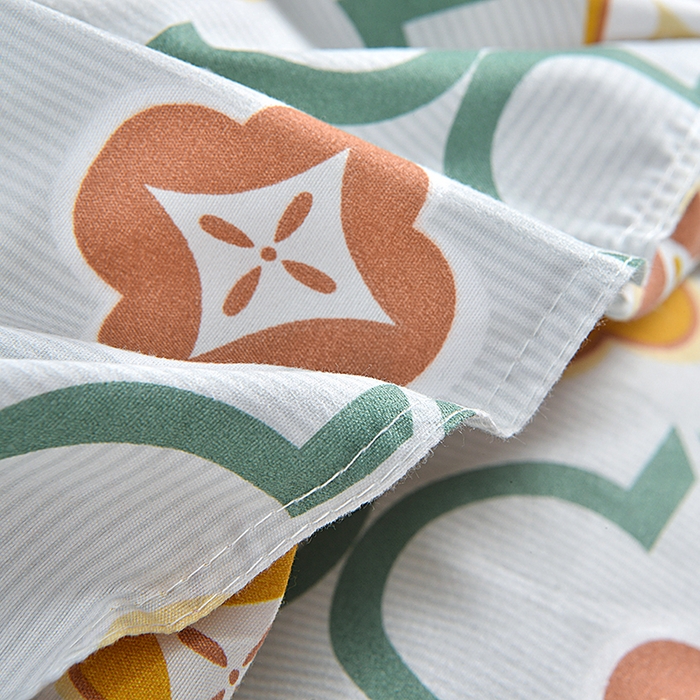 91家纺网 家纺一手货源 找家纺 小雨家纺 2026新款芦荟棉单被套 初夏绿