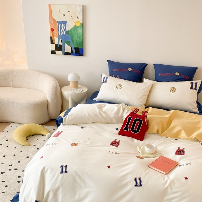 91家纺网 家纺一手货源 找家纺 （总）星野 2024秋冬新款棉四件套第一波--大灌篮