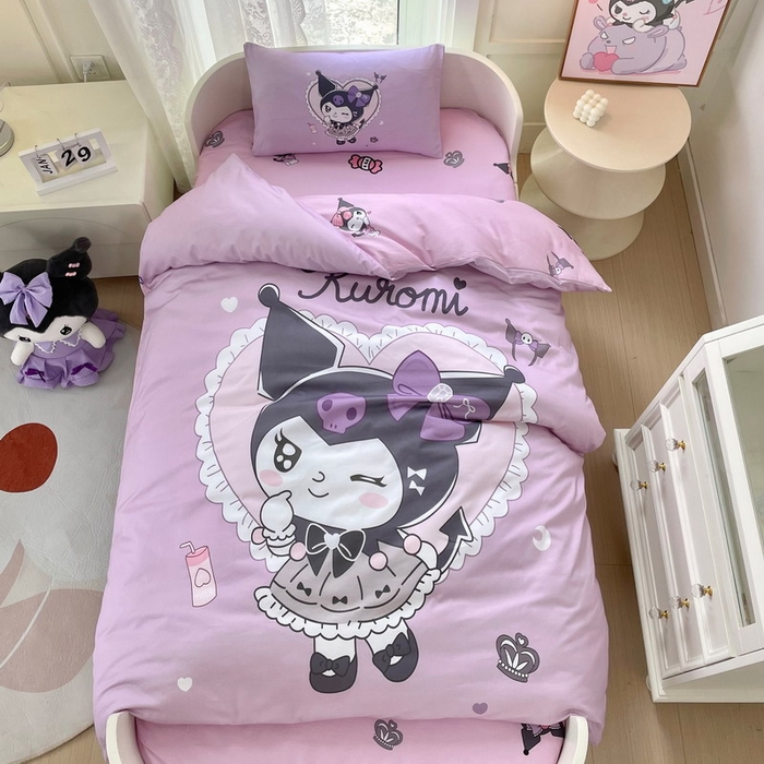 91家纺网 家纺一手货源 找家纺 蘭菲家纺 2024新款全棉幼儿园三件套 奶油巴库