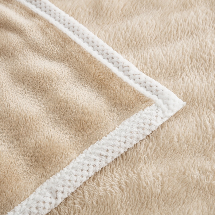 91家纺网 家纺一手货源 找家纺 卉晨家纺 2024新款牛奶绒兔毛绒空调毯午睡毯泡泡毛毯 莱卡驼