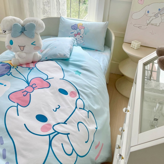 91家纺网 家纺一手货源 找家纺 蘭菲家纺 2024新款全棉幼儿园三件套 小确辛