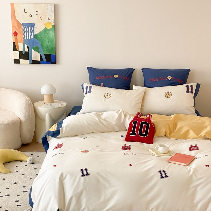 91家纺网 家纺一手货源 找家纺 （总）星野 2024秋冬新款棉四件套第一波--大灌篮