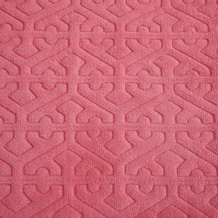 91家纺网 家纺一手货源 找家纺 晶缦家纺 2024新款纯色小花边牛奶绒床盖三件套 暖馨-豆沙