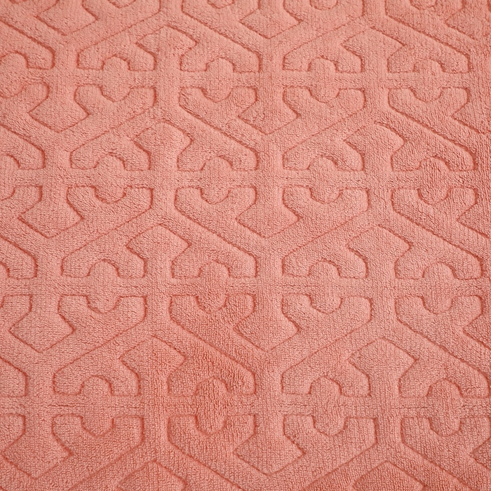 91家纺网 家纺一手货源 找家纺 晶缦家纺 2024新款纯色小花边牛奶绒床盖三件套 暖馨-玉色