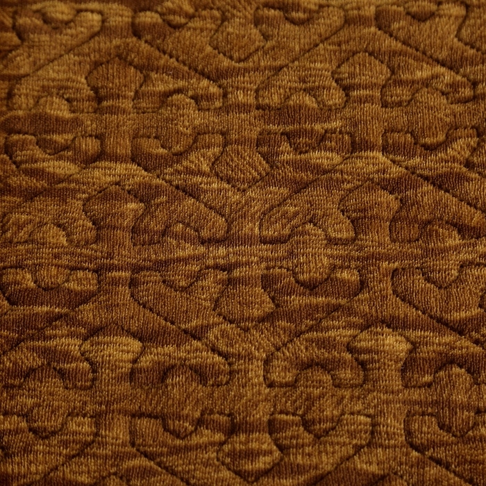 91家纺网 家纺一手货源 找家纺 晶缦家纺 2024新款水波纹色织牛奶绒床盖三件套 涟漪-深咖