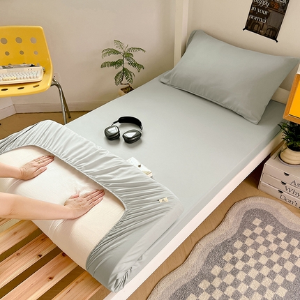 91家纺网 家纺一手货源 找家纺 （总）曼陀罗 2025新款5A级抗菌水洗棉学生床笠