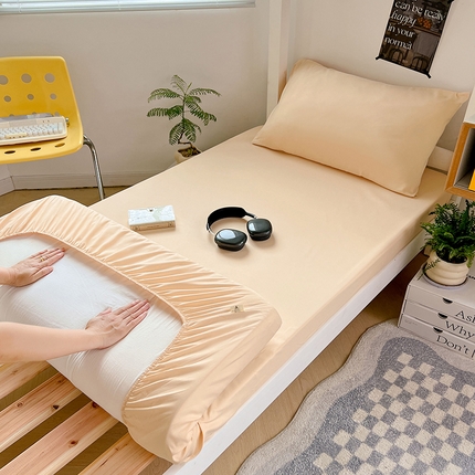 91家纺网 家纺一手货源 找家纺 （总）曼陀罗 2025新款5A级抗菌水洗棉学生床笠