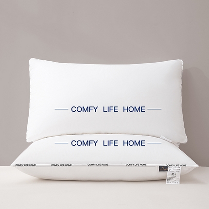 （总）贵夫人 2024新款简约单边字母酒店枕海澜同款枕头枕芯