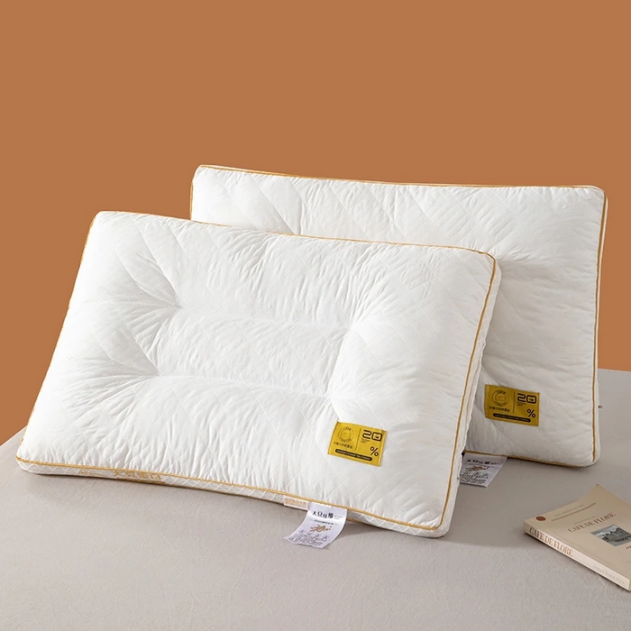 91家纺网 家纺一手货源 找家纺 （总）2025新款大豆蛋白立体护颈椎枕头枕芯五星级酒店单人枕头宿舍家用48x74cm/只