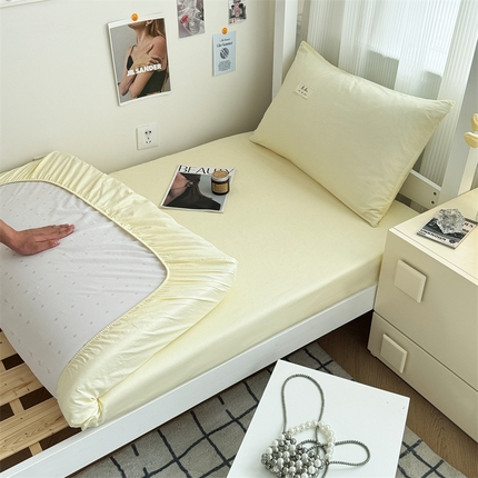 91家纺网 家纺一手货源 找家纺 （总）眠博士 2024新款全棉13372学生床笠床垫保护套