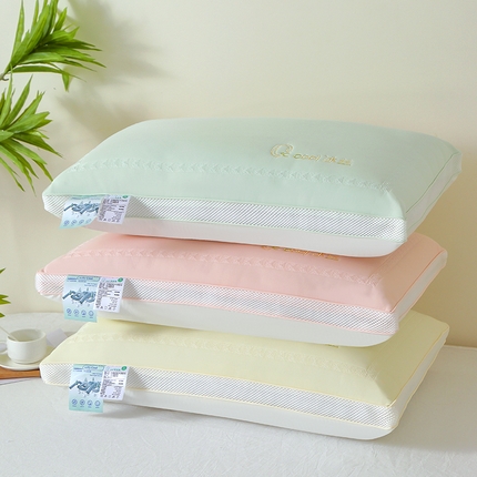 91家纺网 家纺一手货源 找家纺 （总）宇诺家纺  2025新款亲肤柔软凉感冰丝枕零度冰丝乳胶枕