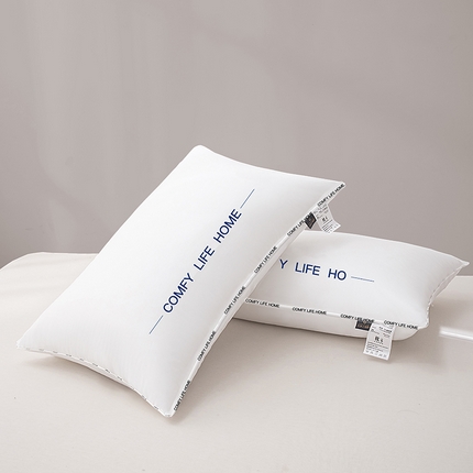 91家纺网 家纺一手货源 找家纺 （总）贵夫人 2024新款简约单边字母酒店枕海澜同款枕头枕芯