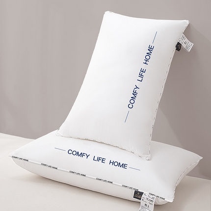 91家纺网 家纺一手货源 找家纺 （总）贵夫人 2024新款简约单边字母酒店枕海澜同款枕头枕芯