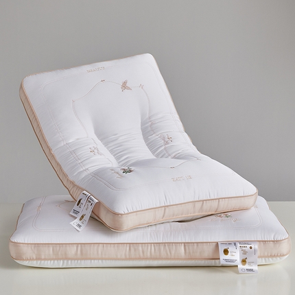 91家纺网 家纺一手货源 找家纺 （总）乐可 2024新款牡丹蚕咝蛋白枕 枕头枕芯