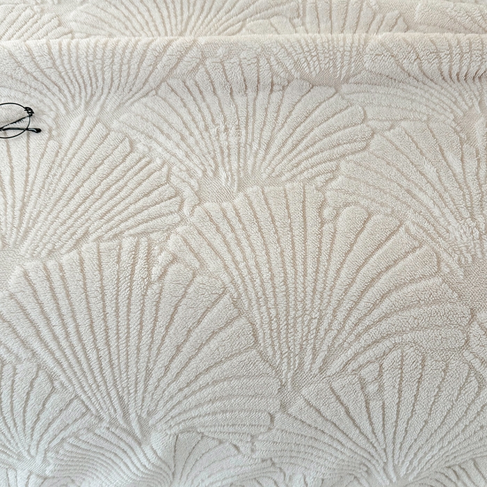 91家纺网 家纺一手货源 找家纺 芸锦豪 2024新款金贝壳塔芙绒羊羔绒毛毯 米杏