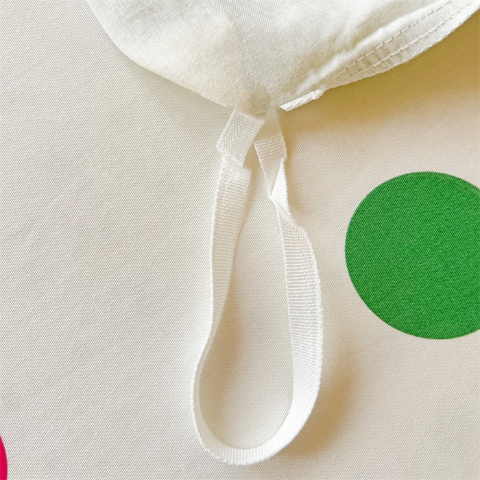 91家纺网 家纺一手货源 找家纺 名兮家居 2024新款全棉印花学生款多件套 波点小熊