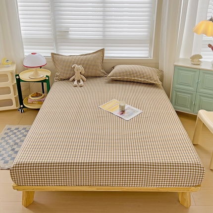 91家纺网 家纺一手货源 找家纺 （总）楠沐家纺 2025新款亲肤印花芦荟棉水洗棉床笠系列