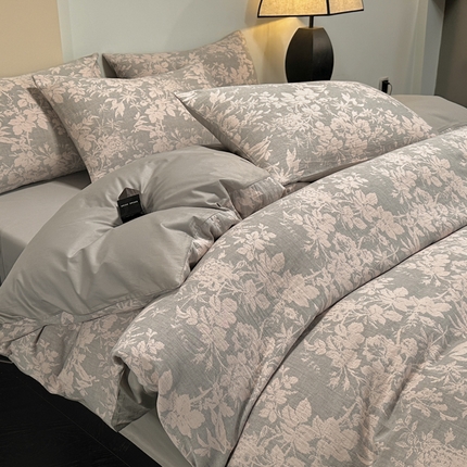 91家纺网 家纺一手货源 找家纺 （总）琪格格2025款纯棉三层纱提花四件套（提供大量买家秀）