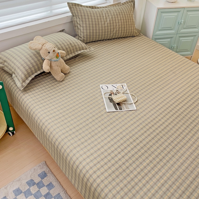 91家纺网 家纺一手货源 找家纺 楠沐家纺 2025新款亲肤印花芦荟棉水洗棉床笠系列 觅遇