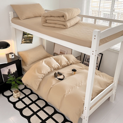 91家纺网 家纺一手货源 找家纺 （总）悦织湾家纺 2025新款水洗棉磨毛学生宿舍三件套