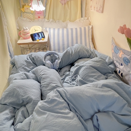 91家纺网 家纺一手货源 找家纺 （总）悦织湾家纺 2025新款105克水洗棉磨毛四件套