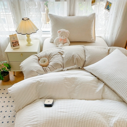 91家纺网 家纺一手货源 找家纺 （总）悦织湾家纺 2025新款105克水洗棉磨毛四件套