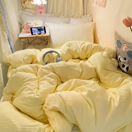 91家纺网 家纺一手货源 找家纺 （总）悦织湾家纺 2025新款105克水洗棉磨毛四件套