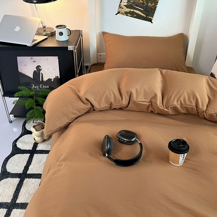 91家纺网 家纺一手货源 找家纺 （总）悦织湾家纺 2025新款105克水洗棉磨毛四件套