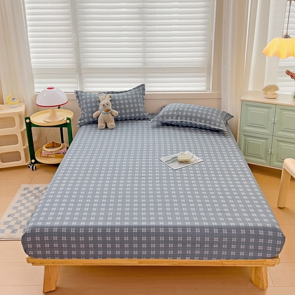 91家纺网 家纺一手货源 找家纺 （总）楠沐家纺 2025新款亲肤印花芦荟棉水洗棉床笠系列