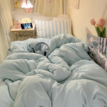 91家纺网 家纺一手货源 找家纺 （总）悦织湾家纺 2025新款105克水洗棉磨毛四件套