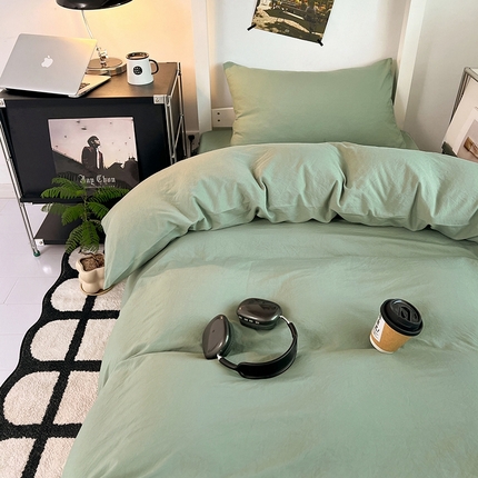 91家纺网 家纺一手货源 找家纺 （总）悦织湾家纺 2025新款105克水洗棉磨毛四件套