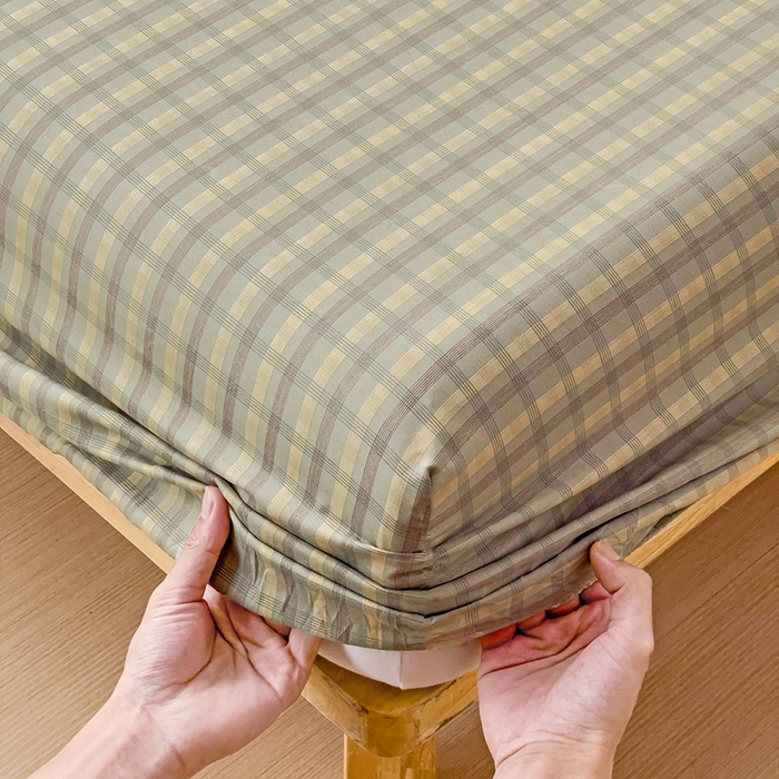 91家纺网 家纺一手货源 找家纺 楠沐家纺 2025新款亲肤印花芦荟棉水洗棉床笠系列 觅遇