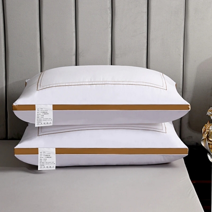 91家纺网 家纺一手货源 找家纺 （总）佳尚枕芯 2025新款爆款立体枕头枕芯金边蓝边枕