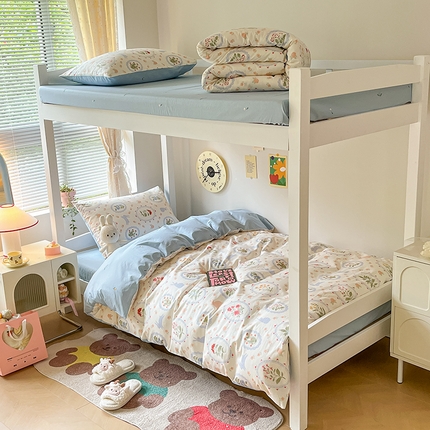 91家纺网 家纺一手货源 找家纺 （总）麦伦家居 2024新款40支13372全棉斜纹学生上下铺床品系列